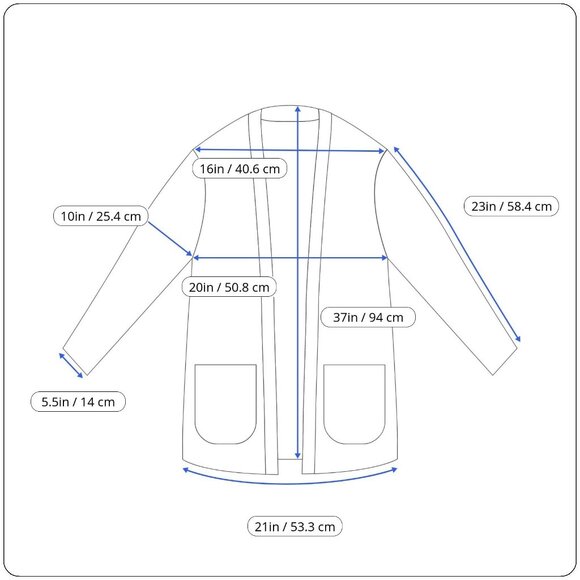 Cici Bird Womens Black Double-Breasted Long Knit Cardigan Sz L - New - Picture 8 of 8